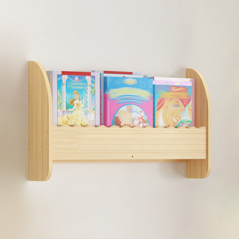 Contemporary Style Bookshelf  Wall Mounted Horizontal Bookcase for Home Office