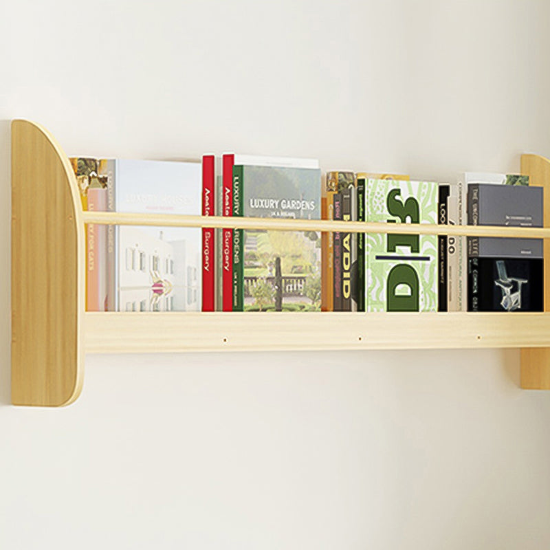 Contemporary Style Bookshelf  Wall Mounted Horizontal Bookcase for Home Office