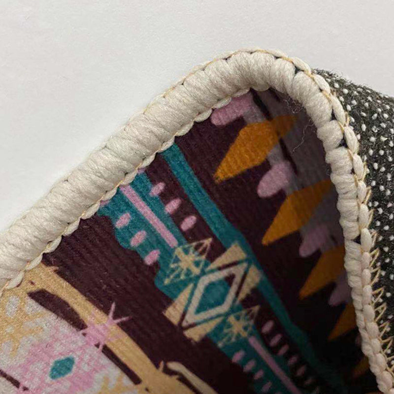 Orange Marokko Teppich Polyester Grafikbereich Teppich Färbung widerstandsfähiger Teppich für Wohnkultur
