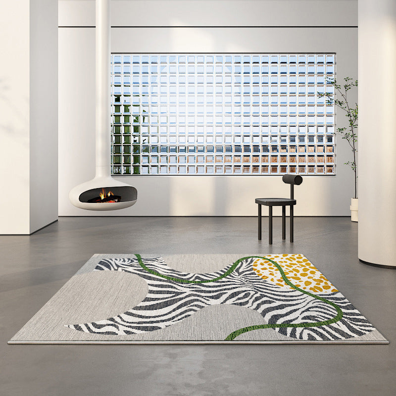 Modern Nordic Style Area Rug Carpet Stain Resistant Rug for Living Room