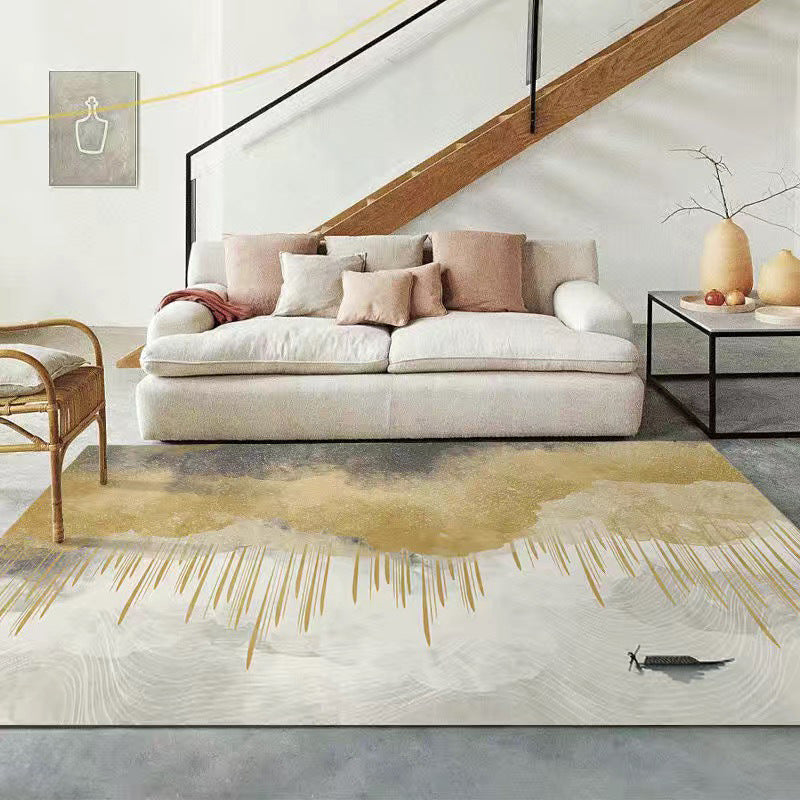 Modern Nordic Area Rug Carpet Stain Resistant Rug for Living Room