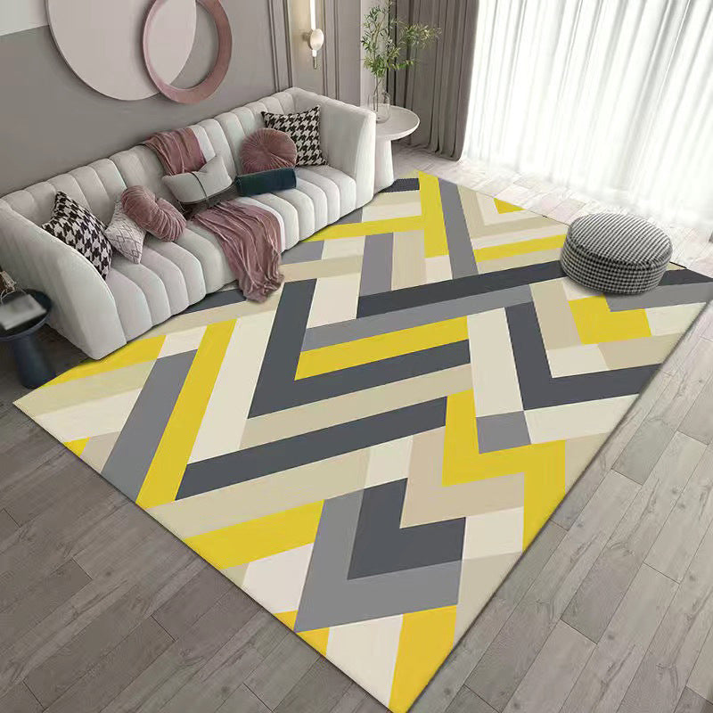 Modern Nordic Area Rug Carpet Stain Resistant Rug for Living Room
