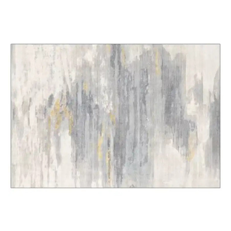 Alfombra de pintura abstracta de estilo moderno alfombra de área sin deslizamiento para la decoración del hogar