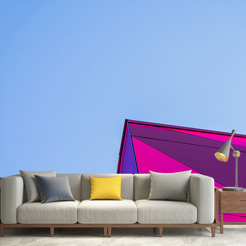 Environment Friendly Resistant Mural Wallpaper Geometry Elements Sleeping Room Wall Mural