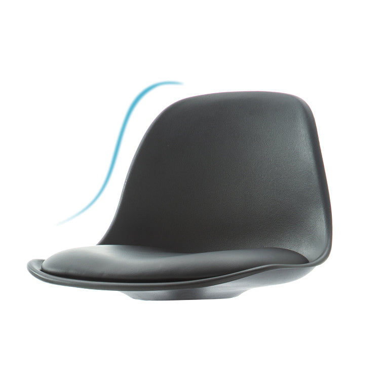 Industrial Upholstered Swivel Bar Stools Low Back  Stools for Home