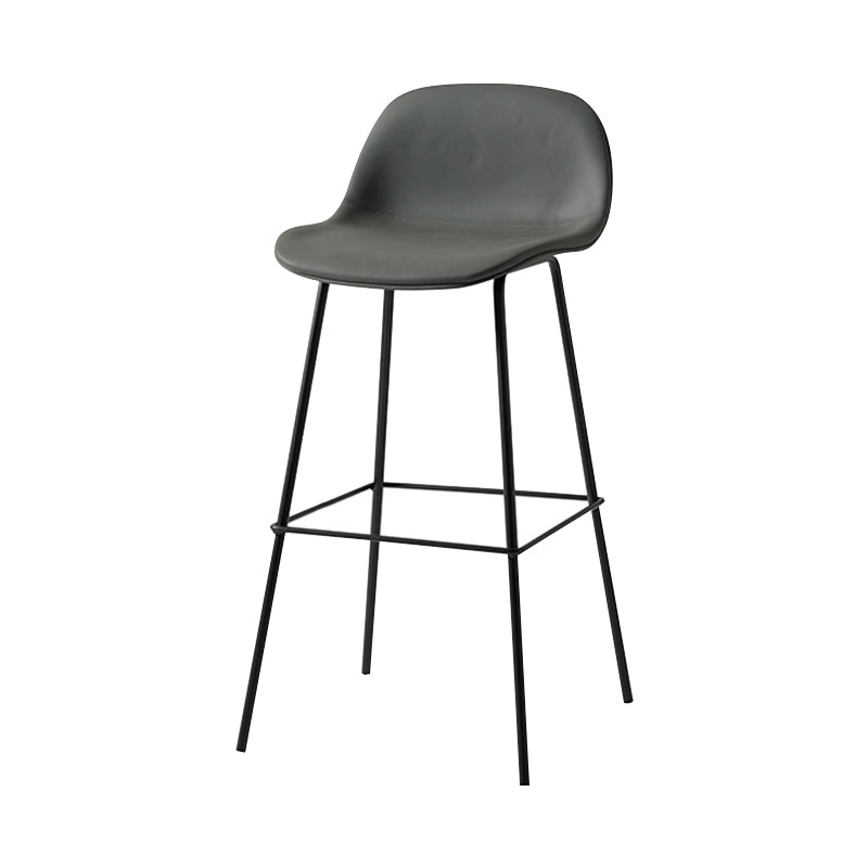 Scandinavian Style Bar-stool with Bucket Seat Counter Stool for Restaurant Bar