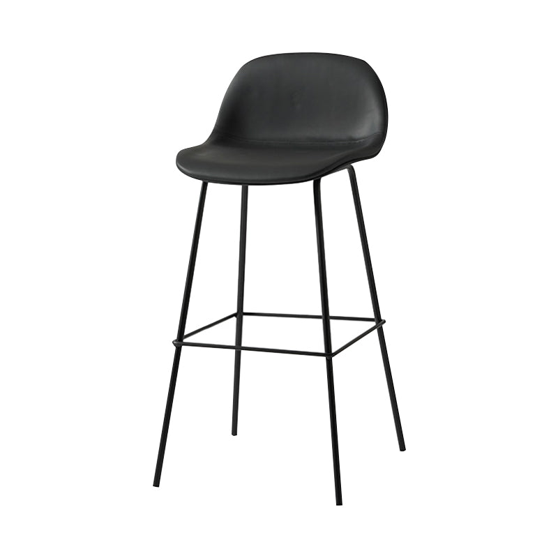 Scandinavian Style Bar-stool with Bucket Seat Counter Stool for Restaurant Bar