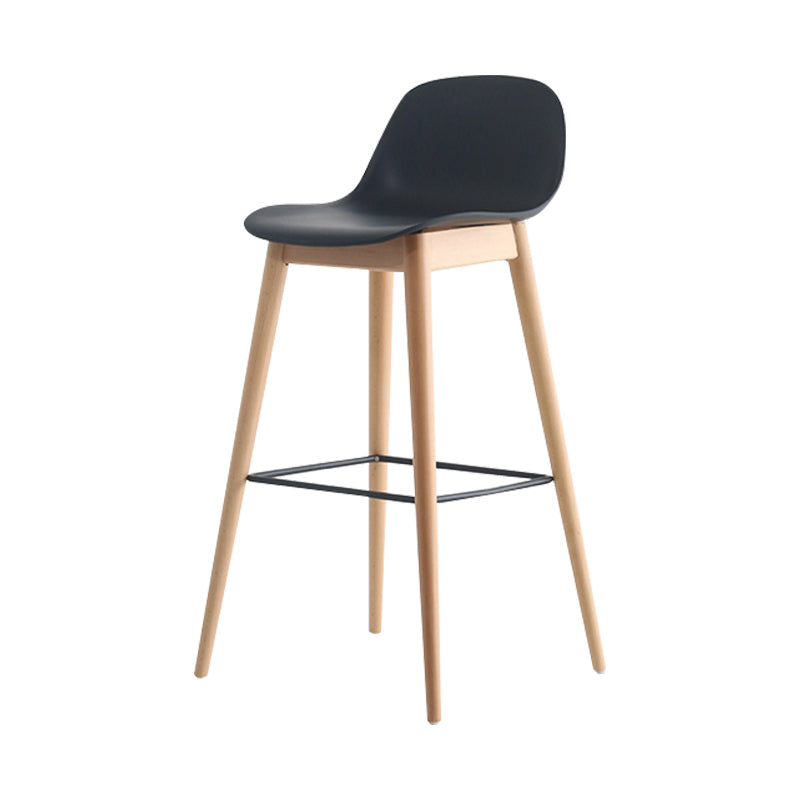 Scandinavian Style Bar-stool with Bucket Seat Counter Stool for Restaurant Bar