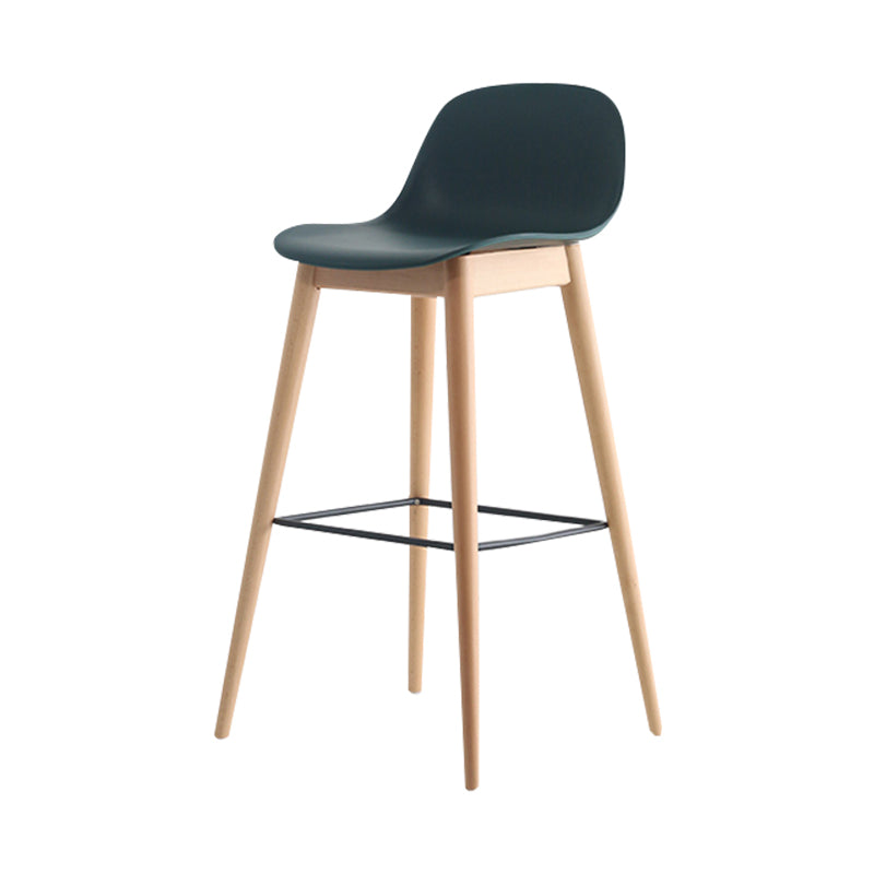 Scandinavian Style Bar-stool with Bucket Seat Counter Stool for Restaurant Bar