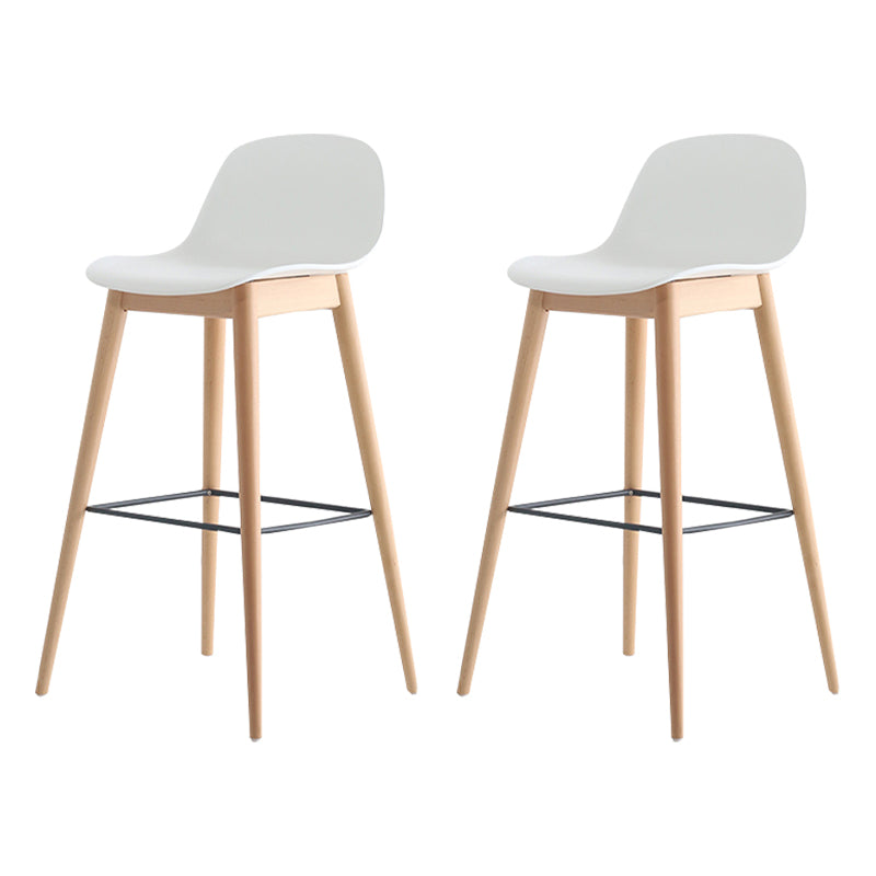 Scandinavian Style Bar-stool with Bucket Seat Counter Stool for Restaurant Bar