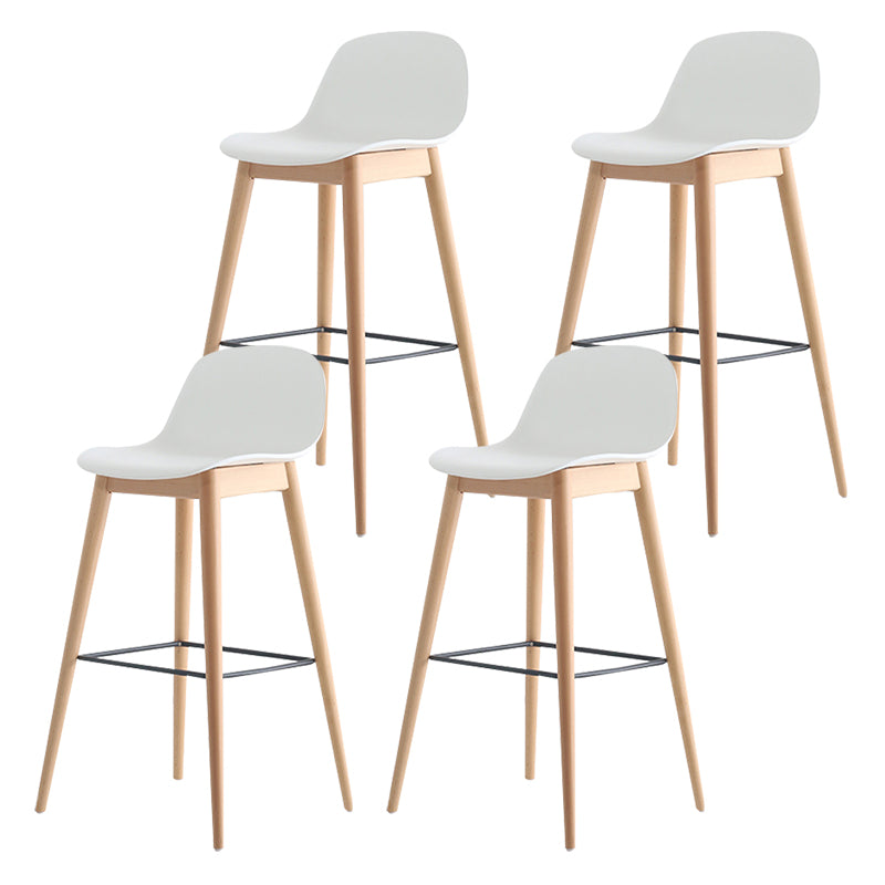 Scandinavian Style Bar-stool with Bucket Seat Counter Stool for Restaurant Bar