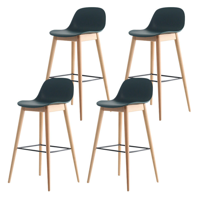 Scandinavian Style Bar-stool with Bucket Seat Counter Stool for Restaurant Bar