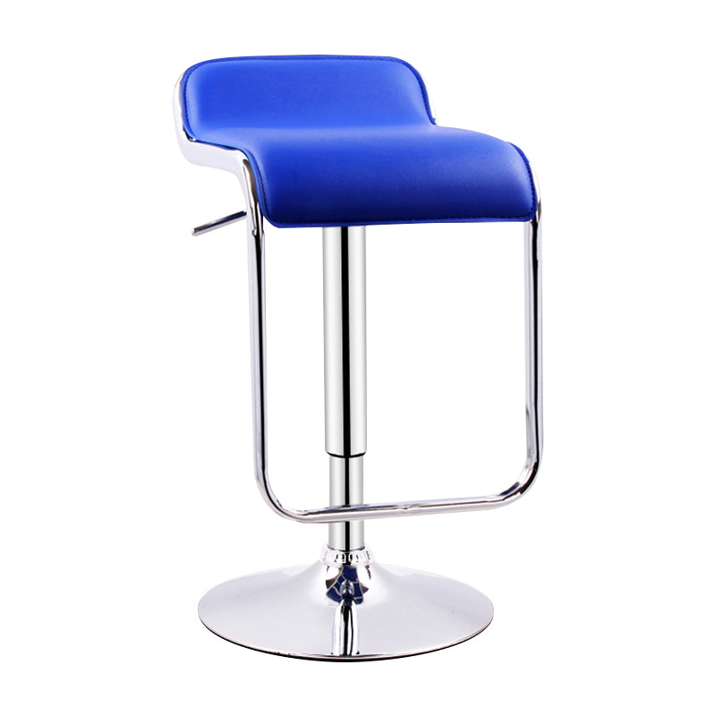 Modern Adjustable Backrest Counter Stool Steel Study Bar Stool with Cushion and Pedal