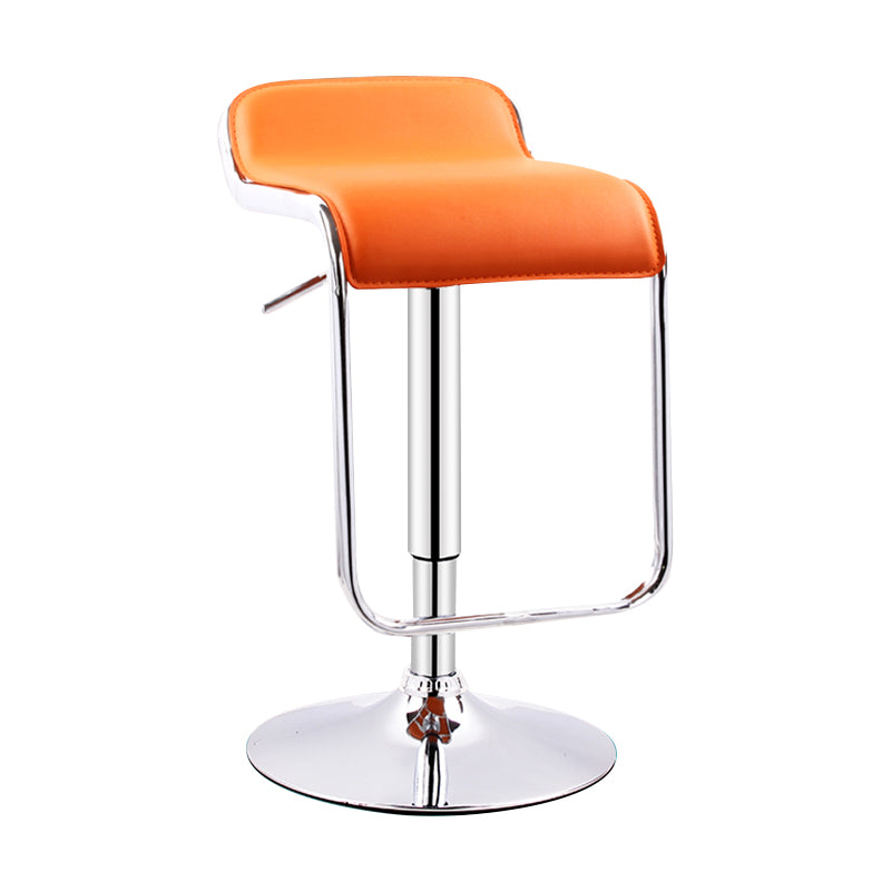 Modern Adjustable Backrest Counter Stool Steel Study Bar Stool with Cushion and Pedal