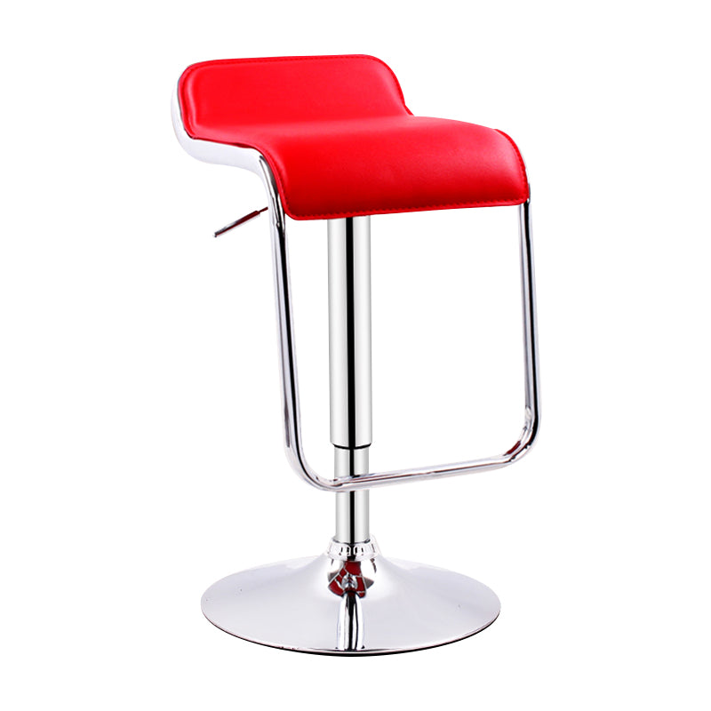 Modern Adjustable Backrest Counter Stool Steel Study Bar Stool with Cushion and Pedal