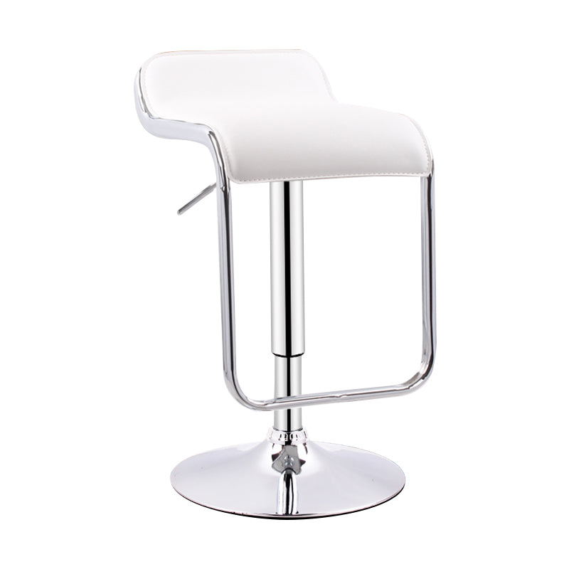 Modern Adjustable Backrest Counter Stool Steel Study Bar Stool with Cushion and Pedal
