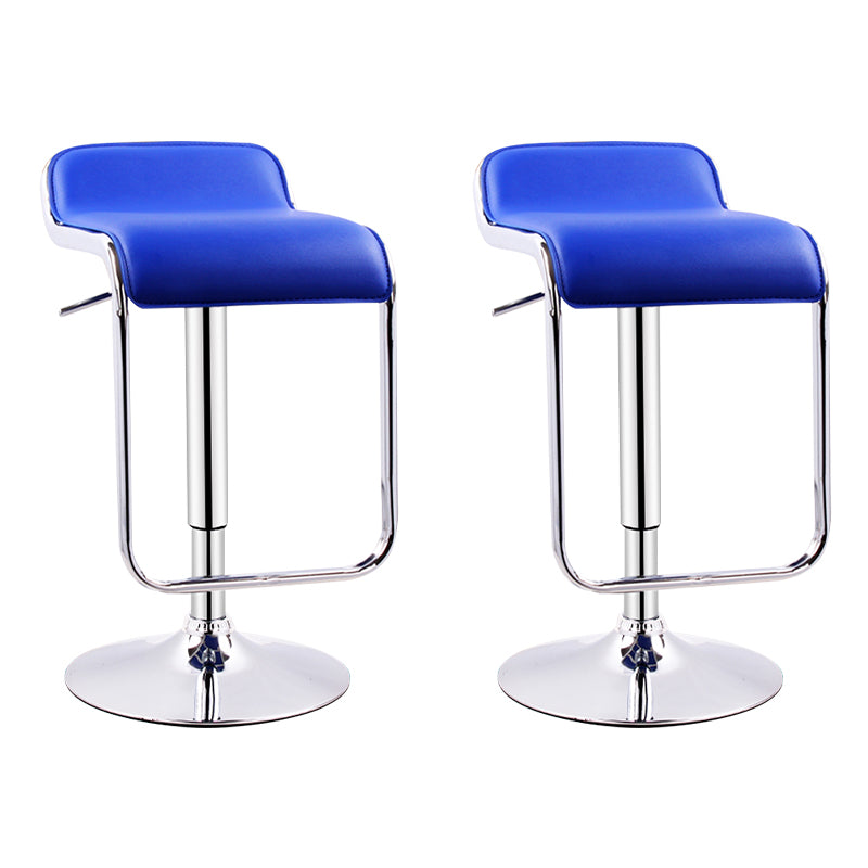 Modern Adjustable Backrest Counter Stool Steel Study Bar Stool with Cushion and Pedal