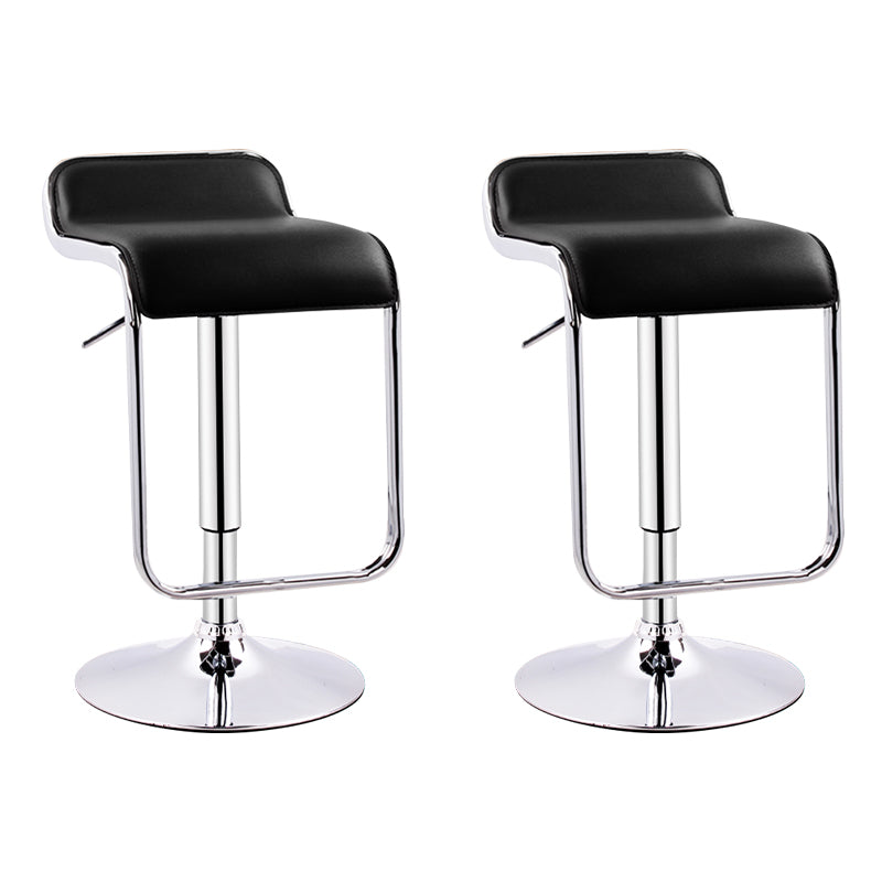 Modern Adjustable Backrest Counter Stool Steel Study Bar Stool with Cushion and Pedal