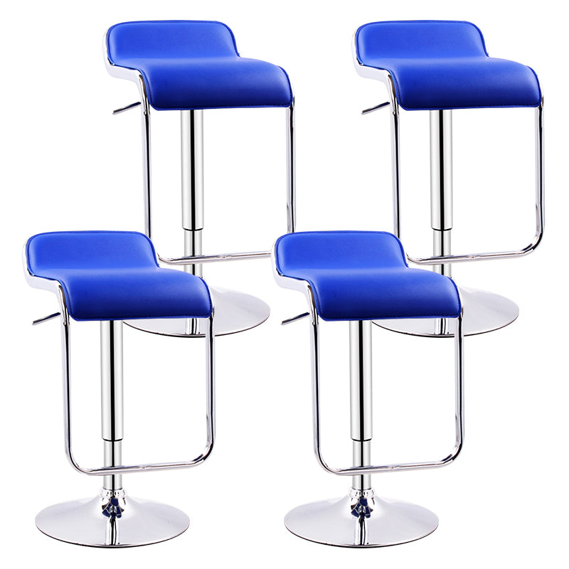 Modern Adjustable Backrest Counter Stool Steel Study Bar Stool with Cushion and Pedal