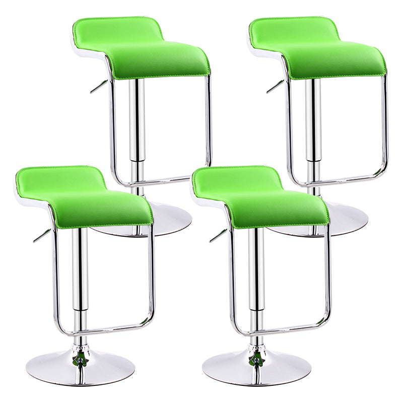 Modern Adjustable Backrest Counter Stool Steel Study Bar Stool with Cushion and Pedal