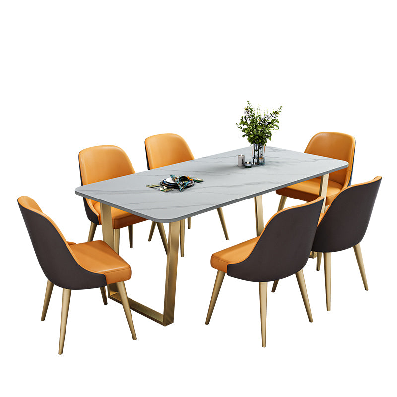 Nordic 1/2/5/7 Pieces Dining Set Sintered Stone Dining Table with Chairs