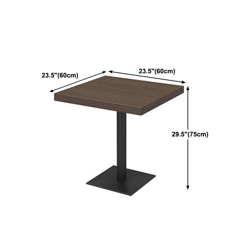Industrial Style Dining Table Black Base Dining Table for Dining Room