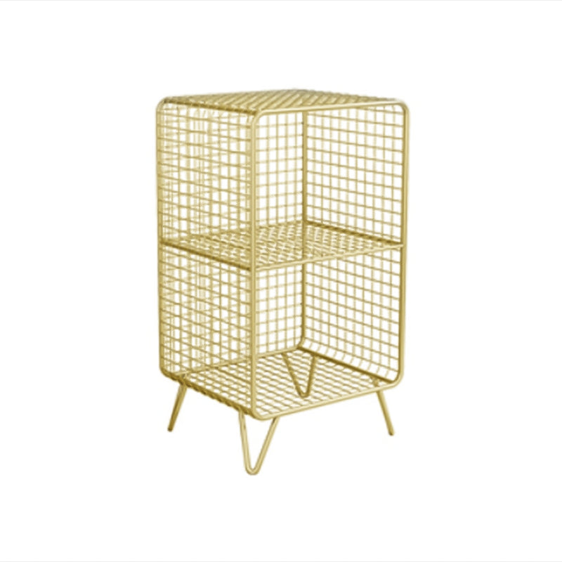 Metal Standard Bookcase Contemporary Style Closed Back Bookcase