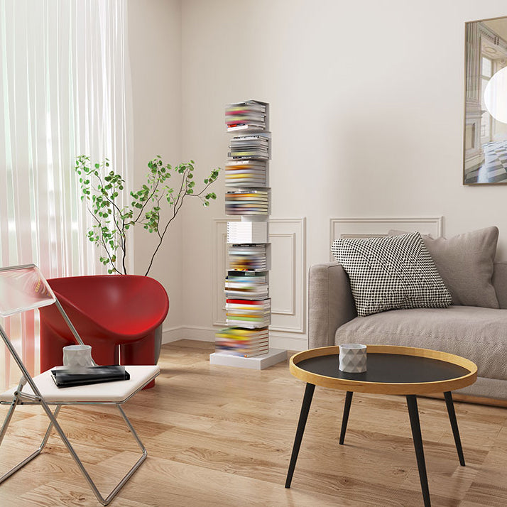 Moderner Stil vertikaler Bücherregal Edelstahl geschlossenes Rückenregal Bücherregal