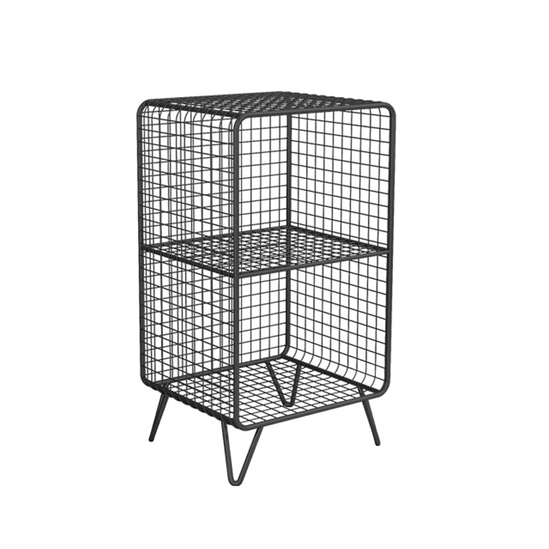 Modern Style Metal Bookshelf Closed Back Bookcase for Home and Office