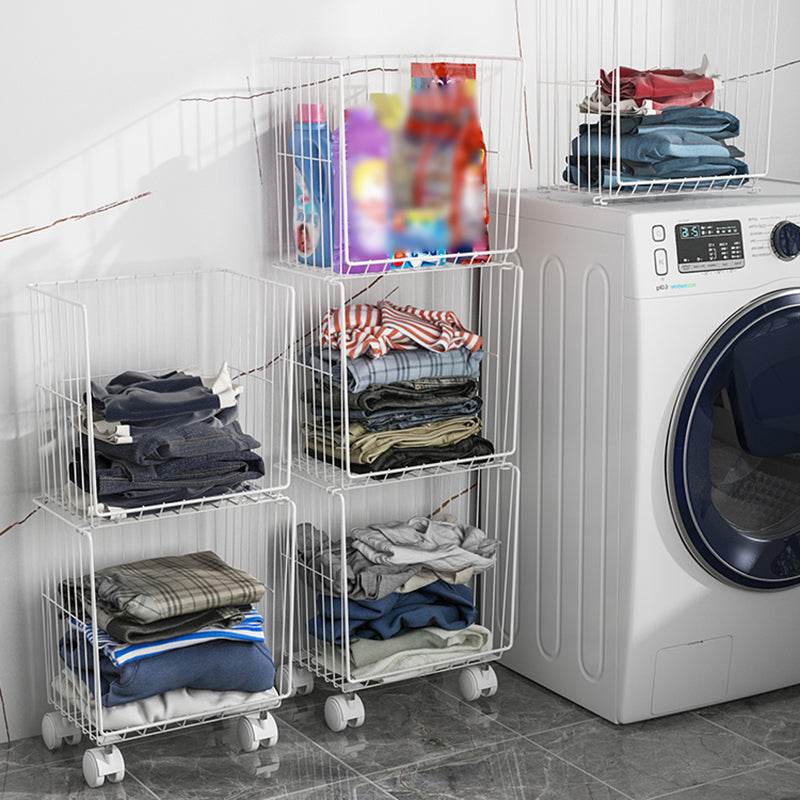 Contemporary Style Metal Geometric Bookcase Closed Back Bookcase