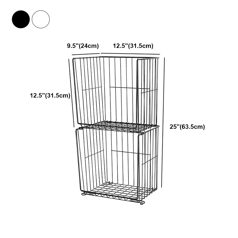 Contemporary Style Metal Geometric Bookcase Closed Back Bookcase