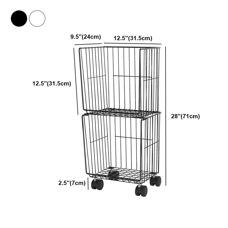 Contemporary Style Geometric Bookcase Metal Closed Back Bookcase