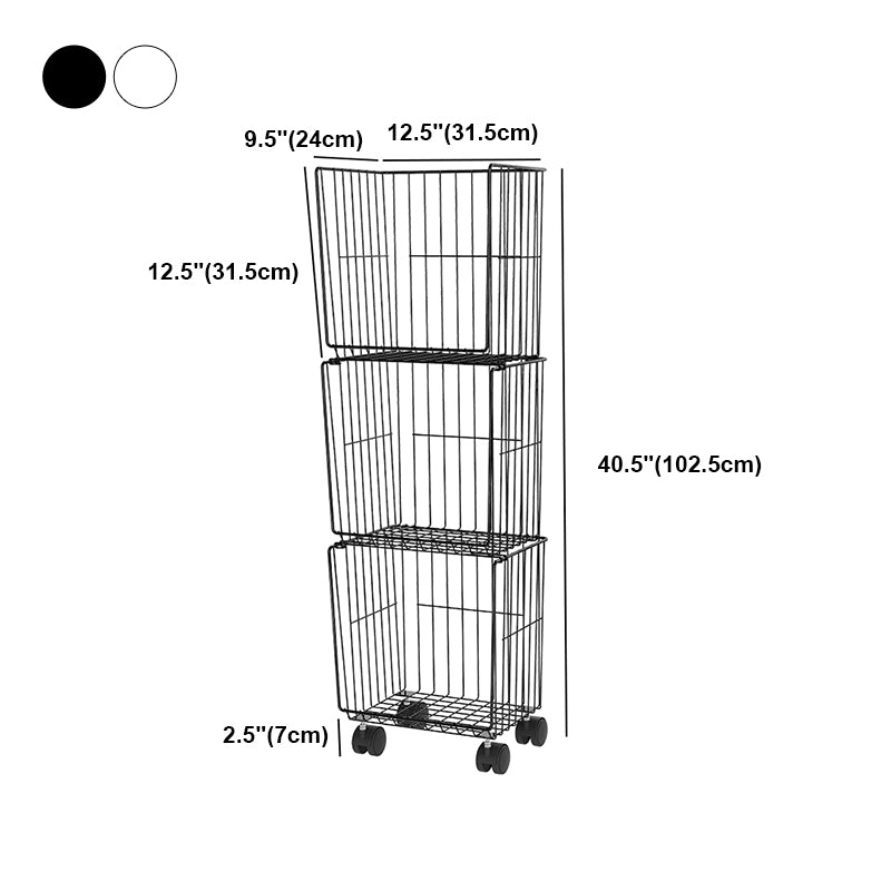 Contemporary Style Geometric Bookcase Metal Closed Back Bookcase
