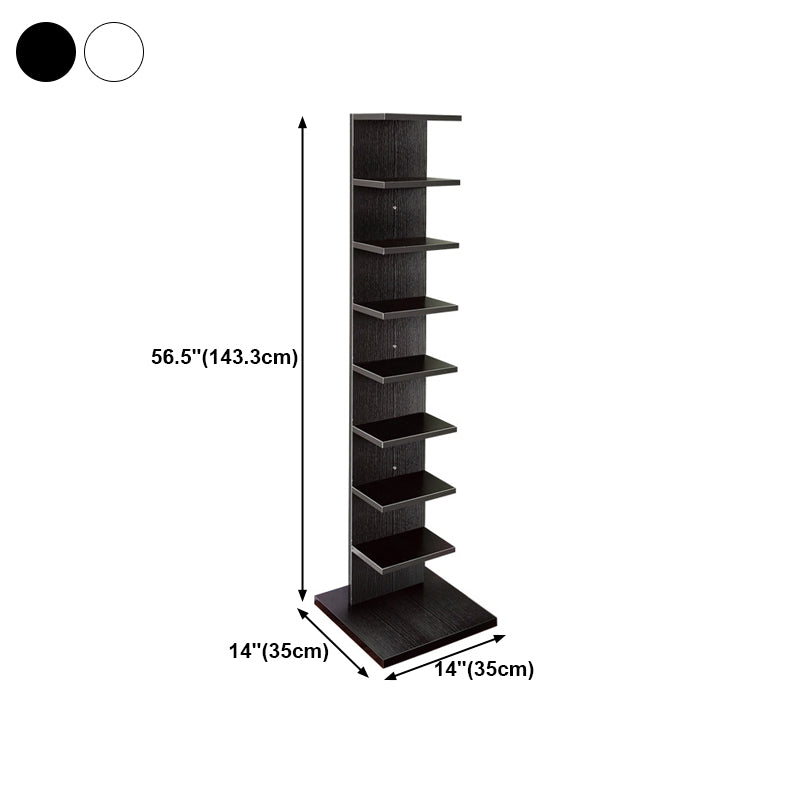 Unsichtbares Bücherregal zeitgenössischer Stil Open Back -Bücherregal für Heimbüro