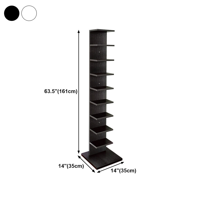 Unsichtbares Bücherregal zeitgenössischer Stil Open Back -Bücherregal für Heimbüro