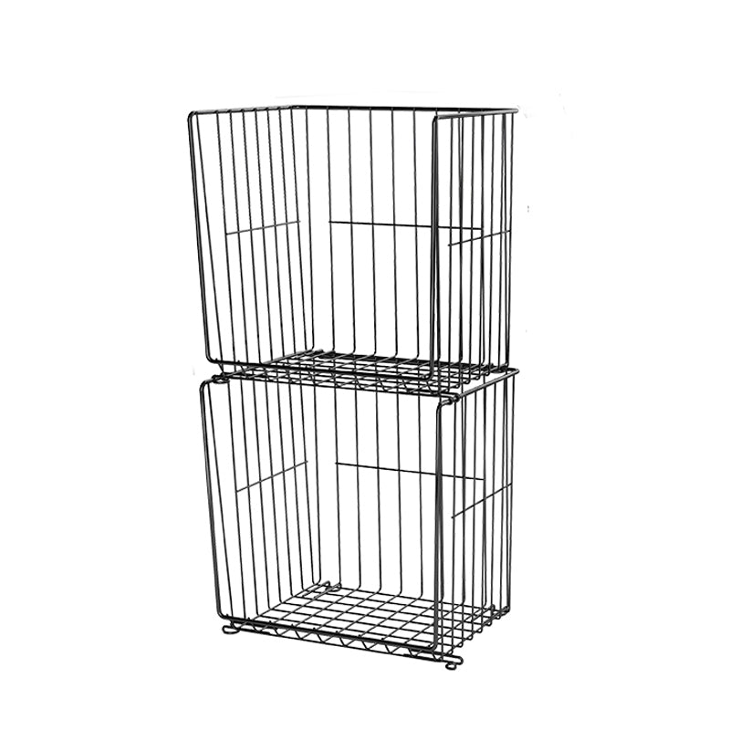 Modern Geometric Bookcase Metal Closed Back Bookcase for Home Office