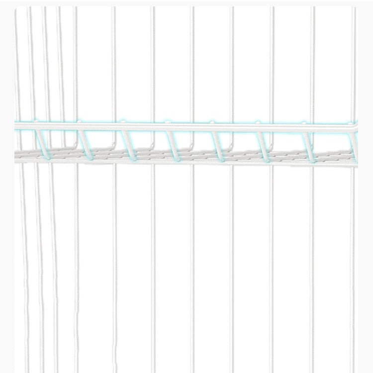 Modern Geometric Bookcase Metal Closed Back Bookcase for Home Office