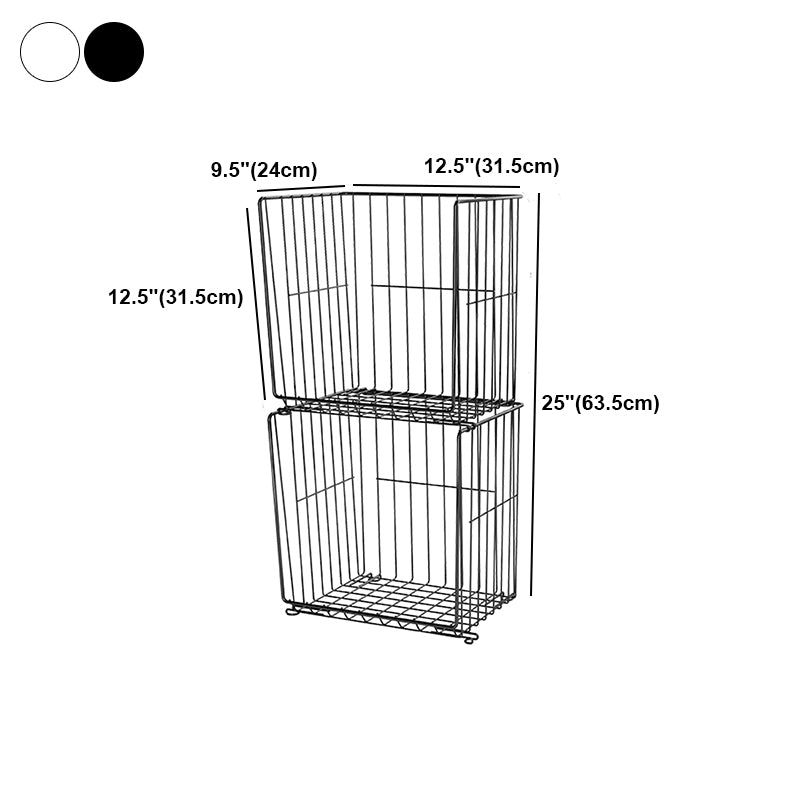 Modern Geometric Bookcase Metal Closed Back Bookcase for Home Office