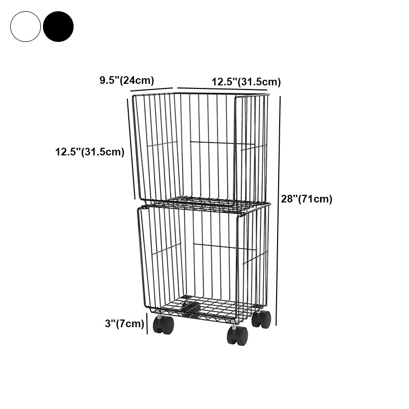 Modern Geometric Bookcase Metal Closed Back Bookcase for Home Office