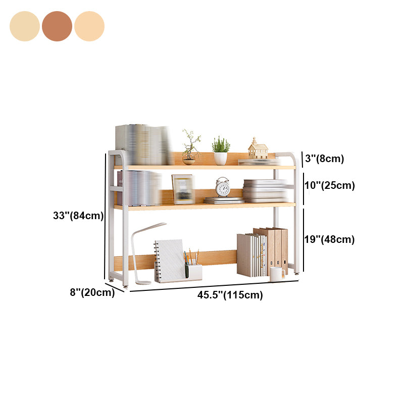 Libreria a doppia scaffalatura in stile contemporaneo aperta libreria per sala studio