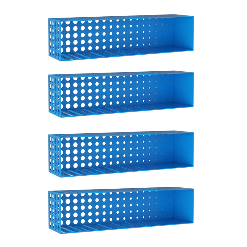 Scaffale orizzontale in ferro per unità murale contemporanea, 39,4 "l x 9,8" w x 9,8 "h