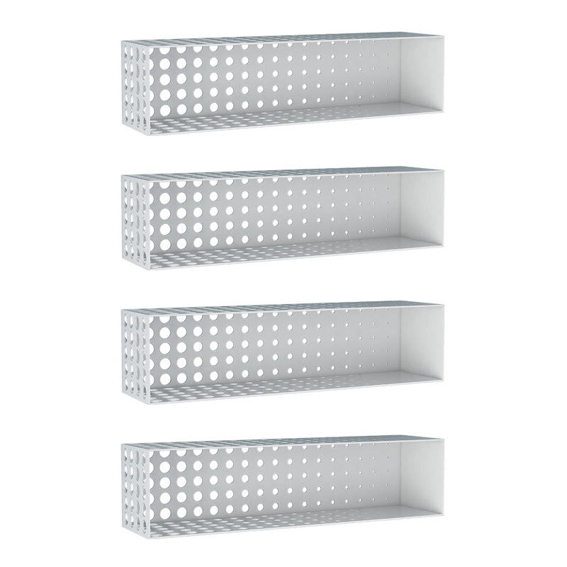 Scaffale orizzontale in ferro per unità murale contemporanea, 39,4 "l x 9,8" w x 9,8 "h