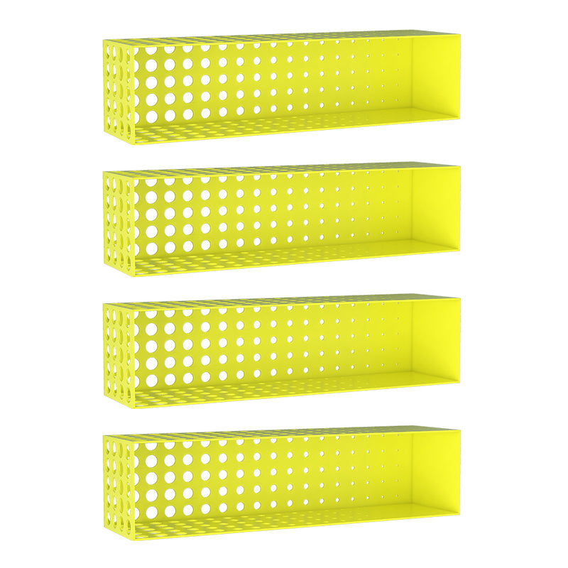 Scaffale orizzontale in ferro per unità murale contemporanea, 39,4 "l x 9,8" w x 9,8 "h