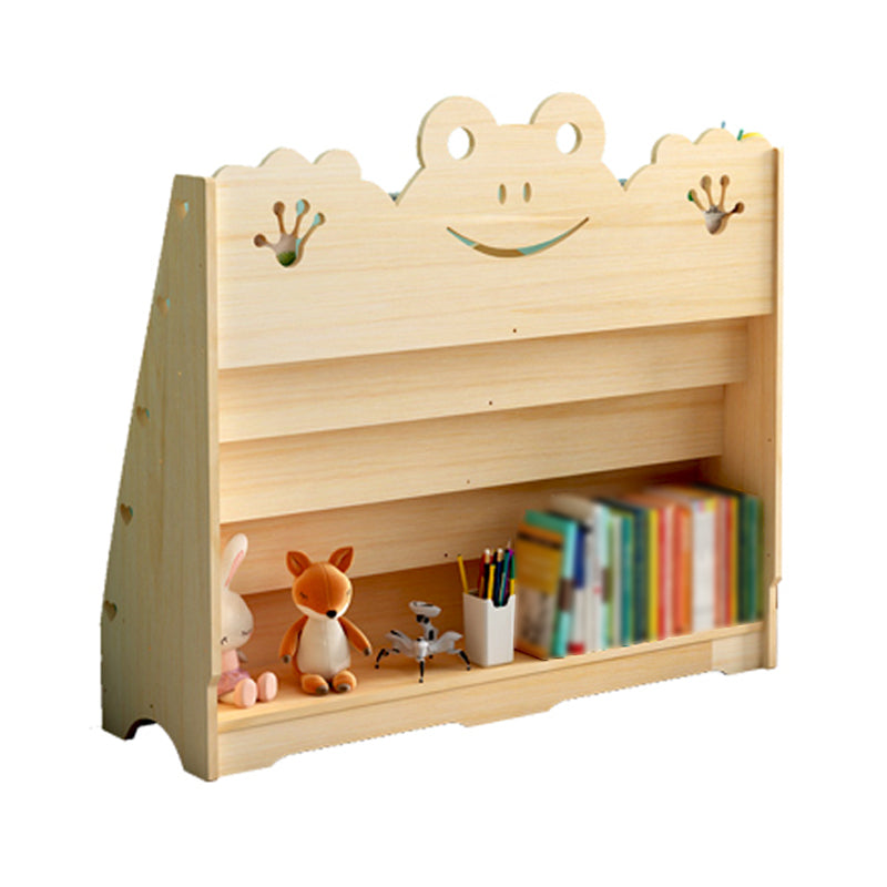 Ladder Bookcase Solid Wood Contemporary Style Bookshelf for Study Room