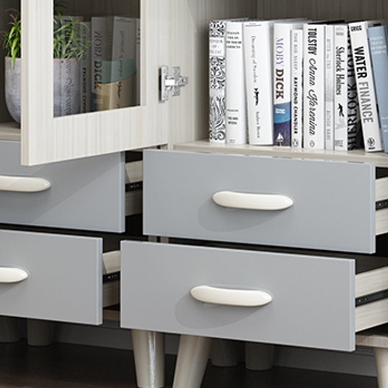 Libreria standard in stile contemporaneo scaffale di libri verticali con archiviazione dei cassetti