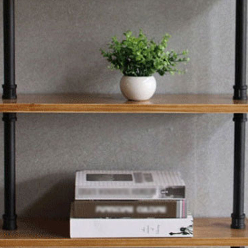 Wall Mounted Bookcase Industrial Metal Floating Shelf for Study Room
