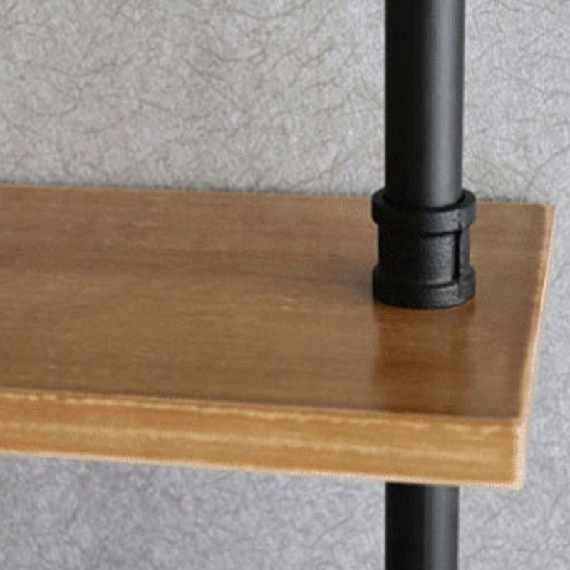 Wall Mounted Bookcase Industrial Metal Floating Shelf for Study Room