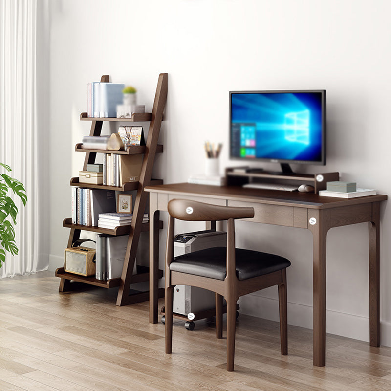 Modern Style Ladder Bookshelf Massivholzregal Bücherregal für Zuhause