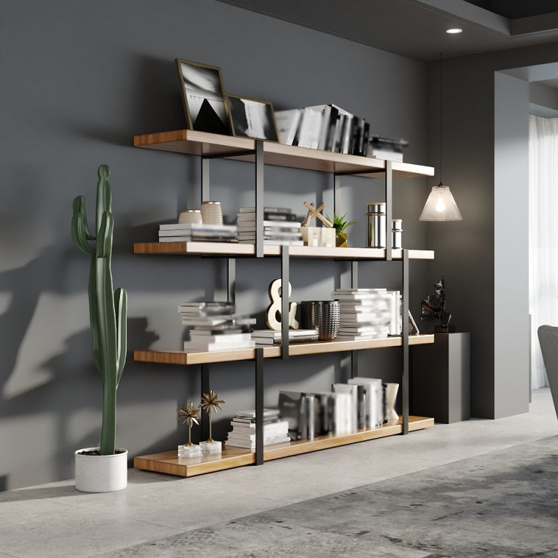 Industrial Style Open Bookshelf Etagere Shelf Bookcase for Home