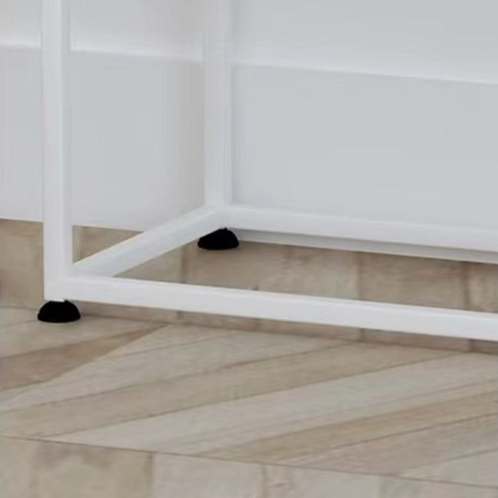 Minimalist Open Etagere Bookcase with Metal Rectangular Shelves Bookcase